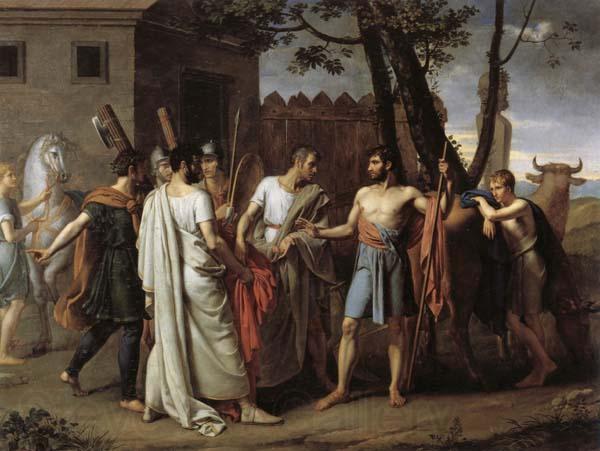 Juan Antonio Ribera Y Fernandez Cincinnatus Leaving the Plough to Bring Law to Rome Norge oil painting art